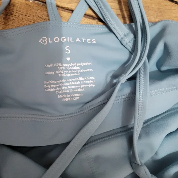 Blogilates TWO-PIECE MATCHING SET, S Tank Top AND Skort, Teal - Picture 3 of 3